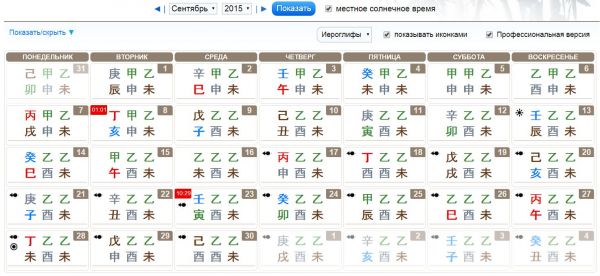 китайский календарь 4