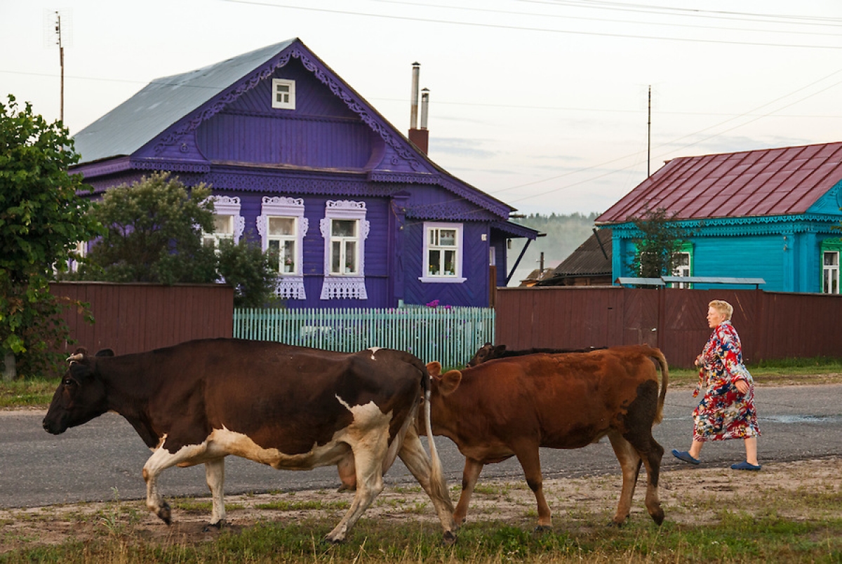 Пример фэншуй русской деревни