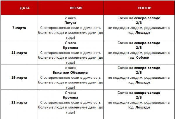 «Согревание Денежной звезды» март 2016
