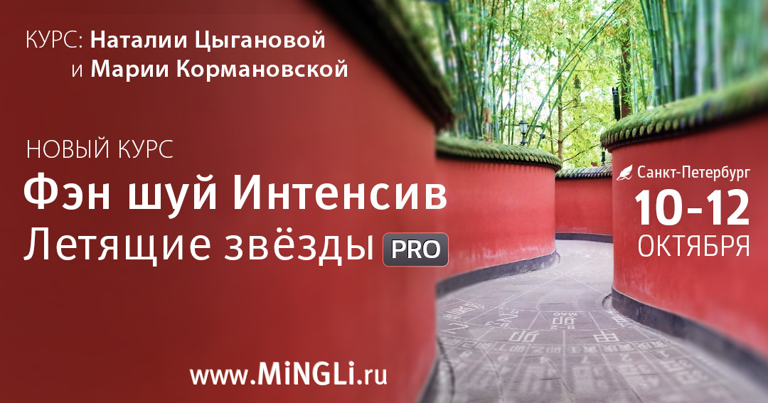 Фэн Шуй Интенсив. Модуль 3. Летящие звезды ПРО. .<br />Преподаватели: <strong>Мария Кормановская, Наталия Цыганова</strong>